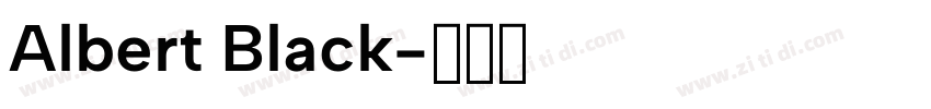 Albert Black字体转换